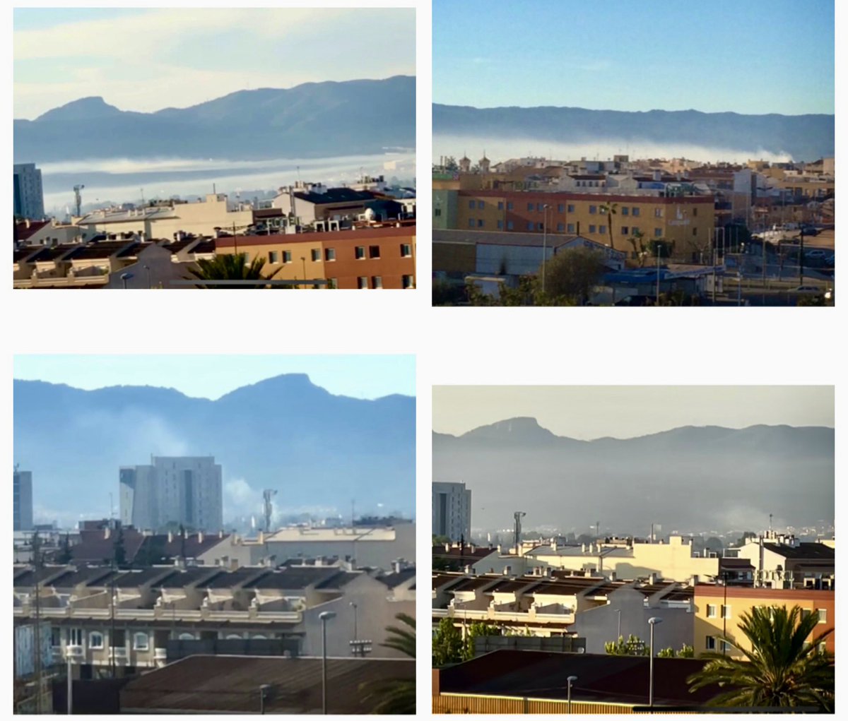 esther52269078's tweet photo. #StopQuemasMurcia 27/5/22

En #Murcia ciudad, cada vez hay más días libres de humos de #QUEMAS..

Foto 1: hoy (aún así se percibe contaminac por tráfico rodado)
Foto 2: ejemplos 2021.

🙏🏾GRACIAS a los q hacéis esto posible; tamb a los agricultores q han optado por la vía legal❤️ https://t.co/rth0KJvV0h