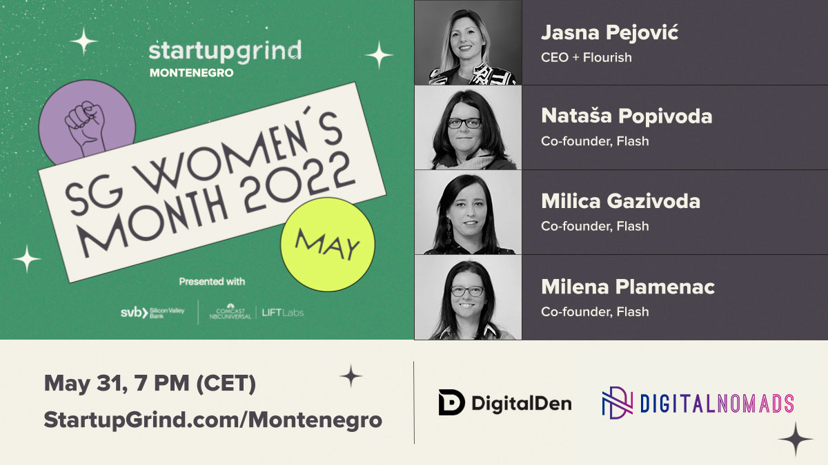Next May 31, we'll host four outstanding female founders to learn more about their projects and personal experiences as entrepreneurs.

Get your free ticket and join us!

startupgrind.com/events/details…
