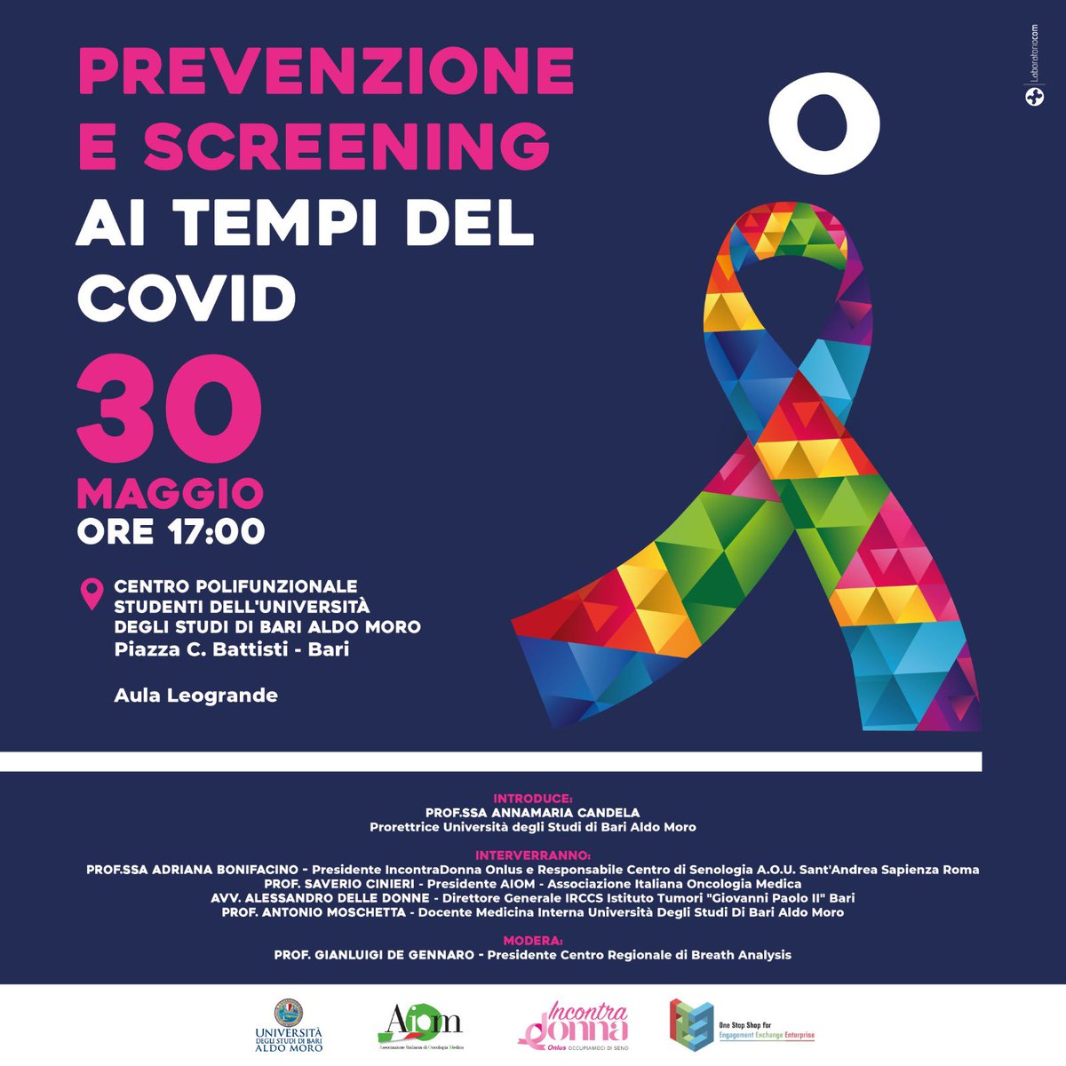 Annalisa Turi (@annalisaturi) on Twitter photo Lunedรฌ pomeriggio bel confronto con <a href="/_IncontraDonna_/">IncontraDonna Onlus</a> <a href="/AIOMtweet/">AIOM</a> <a href="/unibait/">Uniba.it Aldo Moro</a> e IRCCS Oncologico Bari.
uniba.it/it/eventi-alluโฆ Lunedรฌ pomeriggio bel confronto con <a href="/_IncontraDonna_/">IncontraDonna Onlus</a> <a href="/AIOMtweet/">AIOM</a> <a href="/unibait/">Uniba.it Aldo Moro</a> e IRCCS Oncologico Bari.
uniba.it/it/eventi-alluโฆ