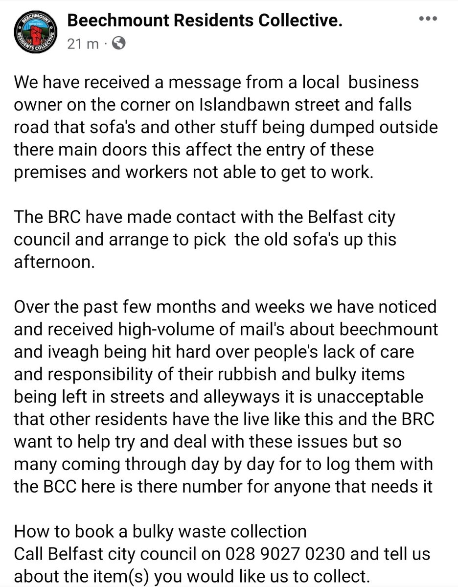 BeechmountBRC's tweet image. Folks Let's keep Beechmount tidy ✊