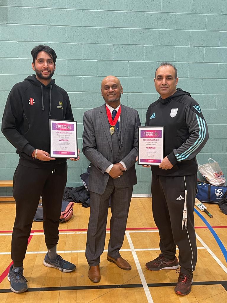 Proud to announce that we were awarded the Mayor Of Croydon's award for contribution to sport and healthy living. 2019 was a great year for the club and it is a great honour for us to receive such recognition. #thorntonheath #cricketawards #Croydon