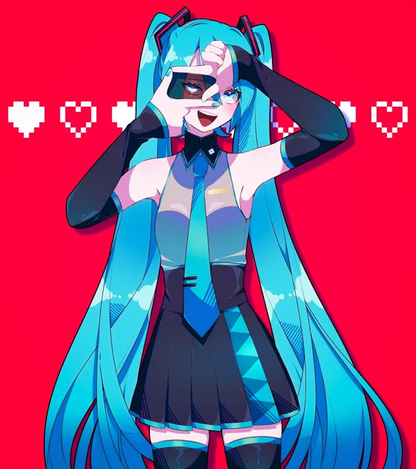 デバイスの裏側  【疑問】  #初音ミク #イラスト