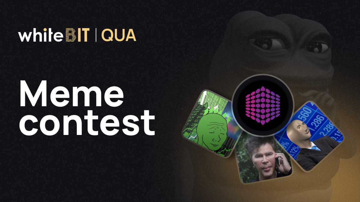 😜 Send a meme about @QuarashiN &amp; WhiteBIT &amp; fight for a part of the $600 prize pool (in $QUA):

👉 follow <a href="/WhiteBit/">WhiteBIT</a> &amp; @QuarashiN on Twitter;
👉 like &amp; RT this tweet;
👉 post a meme on Twitter or Reddit &amp; add #WhiteBIT_meme;
👉 fill in the form: forms.gle/CAhhJuKhp1mfD6… ⬇️