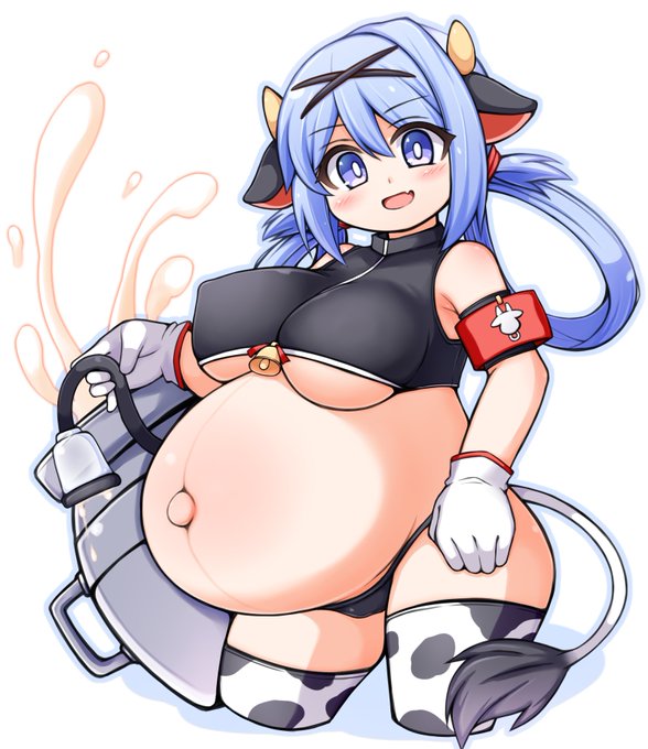 ボテ腹牛コス伺噴乳 