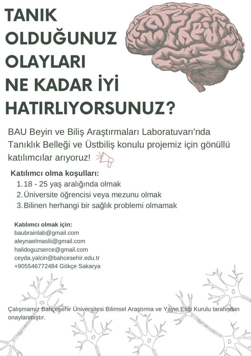 baubrainlab's tweet photo. Laboratuvarımızda yürüttüğümüz çalışmaya kriterlere uyan herkesi bekleriz. Bilime destek olmaya tam gaz devam! 🌿🤸‍♀️ https://t.co/pAxd0Hb1WQ