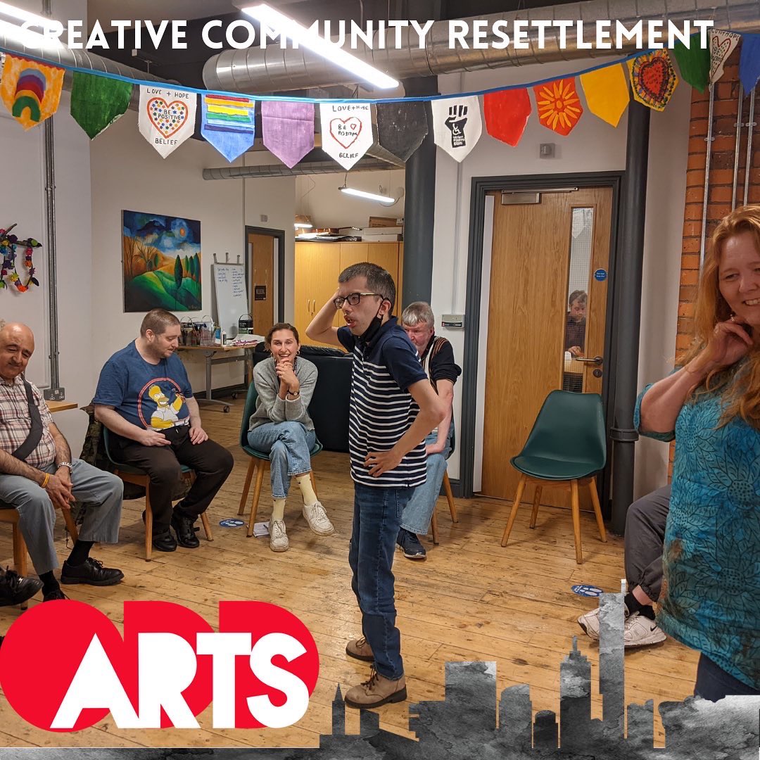 OddArtsUK's tweet photo. 😃AMAZING•SCENES🙌🏽 at @crtvspprt’s Creative Together this week! Our Hidden Disabilities project is coming on brilliantly 🎉 this week we tried some forum theatre! Thank you to @ace_thenorth @OneMcr & #doylycartecharitabletrust 🙌🏽#oddarts #CCR #CreativeCommunityResettlement https://t.co/Thg2tm11x8