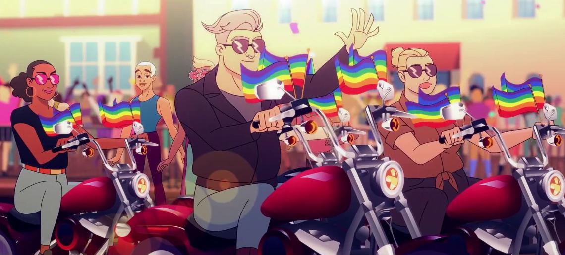 cinemadeinasia's tweet photo. No se habla lo suficiente de la genialidad que es la serie de animación "#QueerForce". Necesito mas! https://t.co/qPkk9j9Vqj