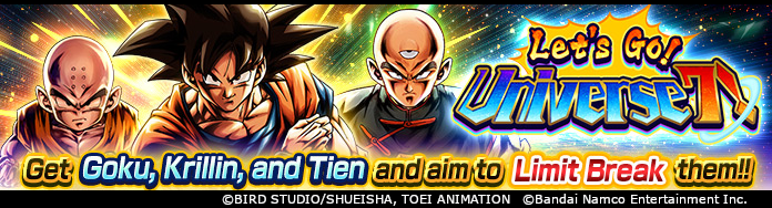 DB_Legends's tweet photo. ["Let's Go! Universe 7!" Is On!!]
Get 3 new Event-exclusive characters! Clear the Event and Missions to get Z Power! Plus, play the once-daily BONUS BATTLE to get even more Z Power for all 3! Be sure to play it every day!

#DBLegends #Dragonball https://t.co/IzdMA707fe