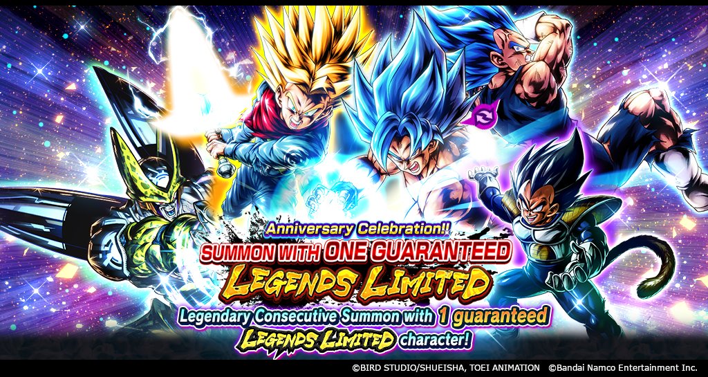 Dragon Ball Legends - [70 Million Users Worldwide! 1 LEGENDS LIMITED  Guaranteed Summon On Now!] One LEGENDS LIMITED character guaranteed in  this Consecutive Summon! You can play it up to 5 times!