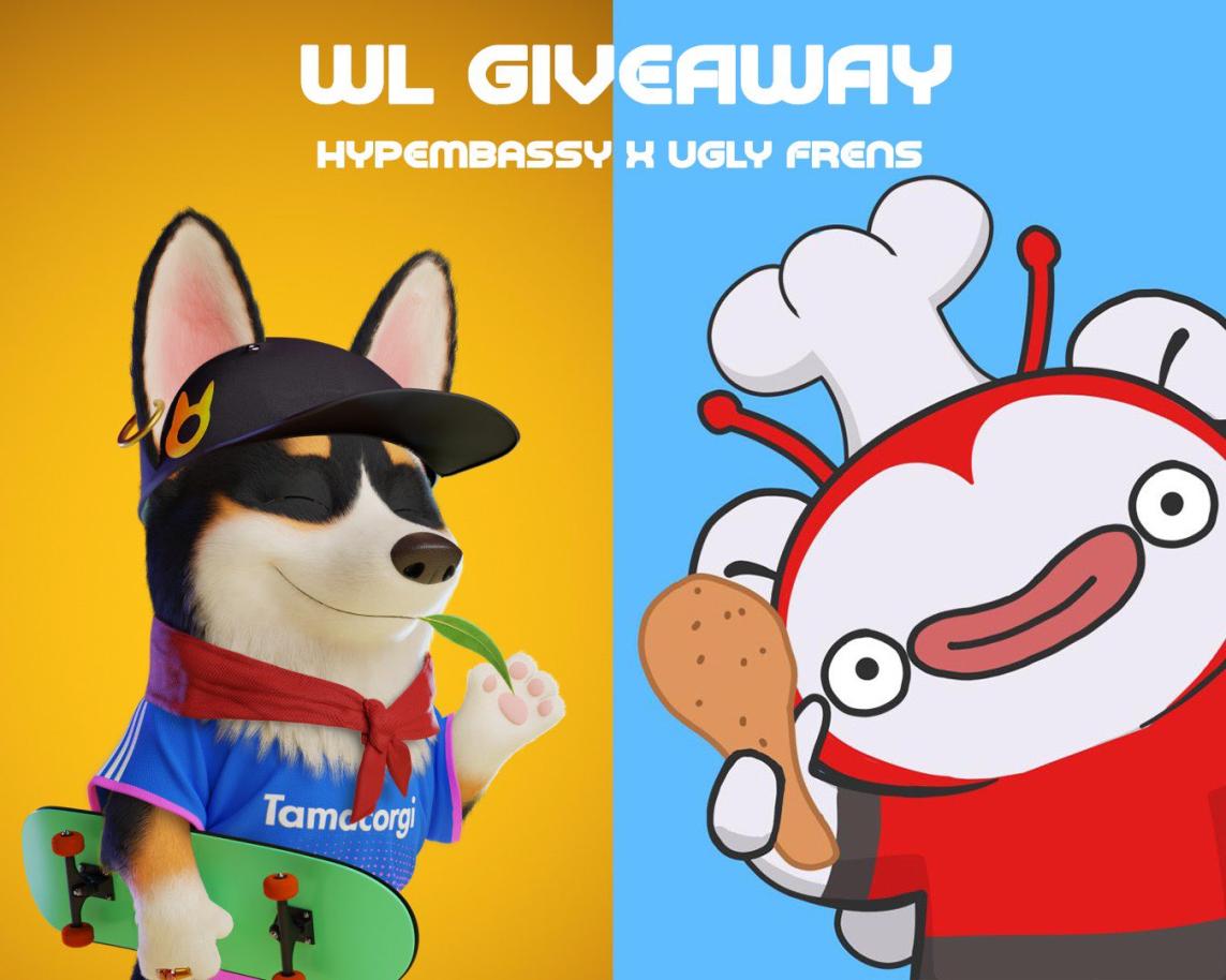 🔥@UGLYFRENS x Tamacorgi🔥

We have partnered with @Tamacorgi for 10WL giveaway!🎉 

💥To Enter
1️⃣ Follow @Tamacorgi &amp; @UGLYFRENS
2️⃣ Like &amp; RT
3️⃣ Tag 3 friends

24H ⏳

#NFTs #NFTproject #nftcommunity 
#whitelist #WhitelistGiveaway