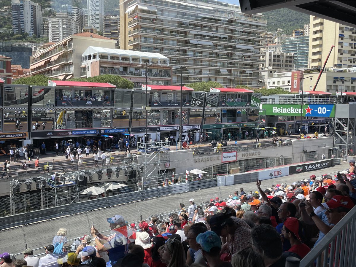 FP1 in 15mins… the stage is set #F1 #MonacoGP 