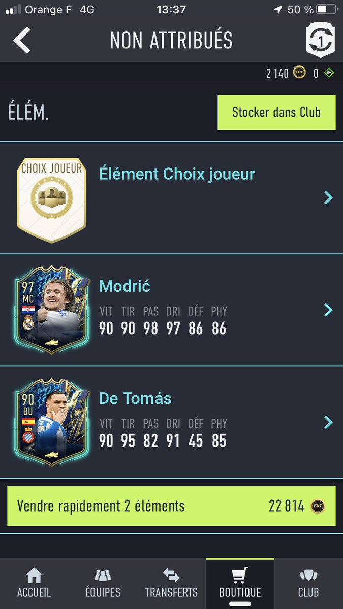EndLightOnYt's tweet photo. Mon meilleur pack a 40k #FIFA22 #TOTS #modric https://t.co/eJ4orqvCxw