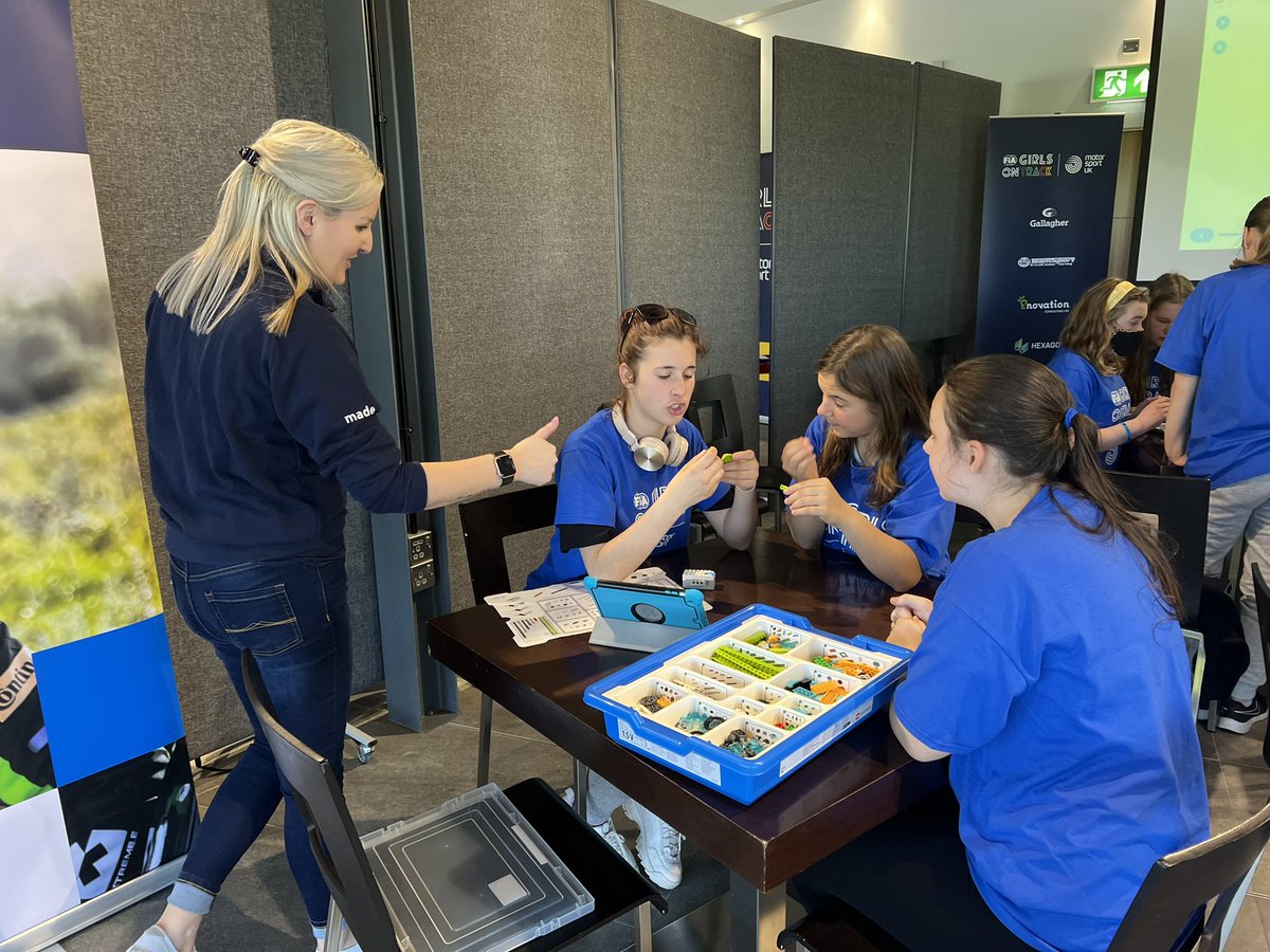 GirlsOnTrackUK's tweet photo. We’re at @thruxtonracing for today’s #GirlsOnTrackUK Schools event 👋 

It’s been an action-packed day so far for the 100 girls from local primary schools - here’s what they’ve been up to! https://t.co/VRCCO0Wljd