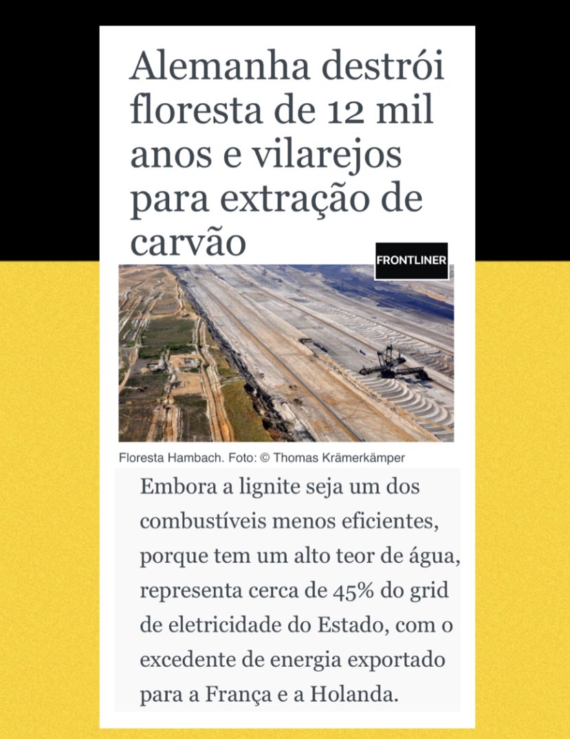 BolsonaroSP's tweet photo. O problema não está na Alemanha levar progresso ao seu povo e garantir energia - ela está certa.

O problema é que se algo semelhante ocorre no Brasil há uma histeria das autoridades do “our house is burning”. https://t.co/g1XEyabyfy