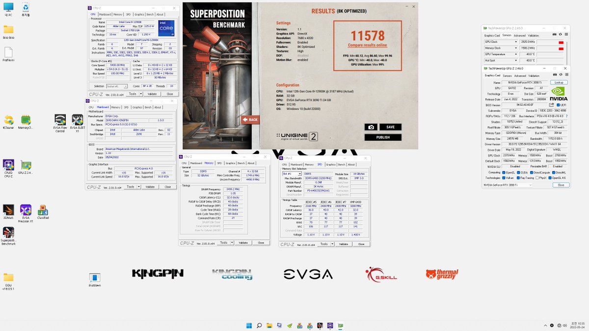 bumfoto1's tweet photo. 🥇 Unigine Superposition 8K - 11,578

EVGA RTX 3090Ti K|NGP|N
2,925MHz GPU / 1,500MHz MEM

WHAT A COMPETITION !

Only EVGA vs EVGA here. NOBODY ELSE !

https://t.co/UKTc3Tu2VX

@TEAMEVGA @EVGA_JacobF https://t.co/QlfDia7bDr