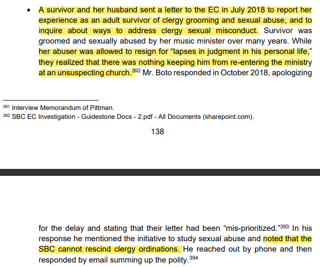 Why doesn’t the #southernbaptistconvention have an official process for notifying congregations and the public about abusers? Why are abusers allowed to work at other churches with no warning to the public?

#informthepublic #abuseprevention

Full report: bit.ly/3Go05ra