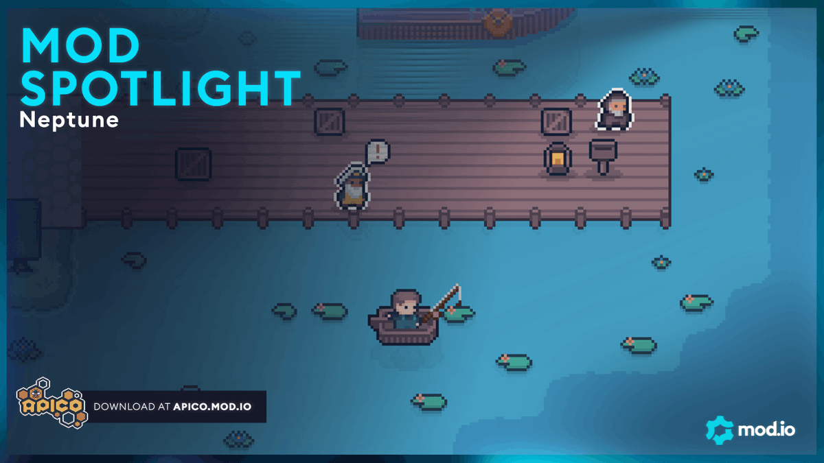 modiohq's tweet photo. Critics and fans are buzzing over @apico_game!
This weeks #ModSpotlight, Neptune, adds fishing; somehow making APICO even more relaxing. It's the perfect game after a stressful day.
π- https://t.co/3SGs2lcony
βοΈ#ModsEverywhere https://t.co/9JGOS7BXs3