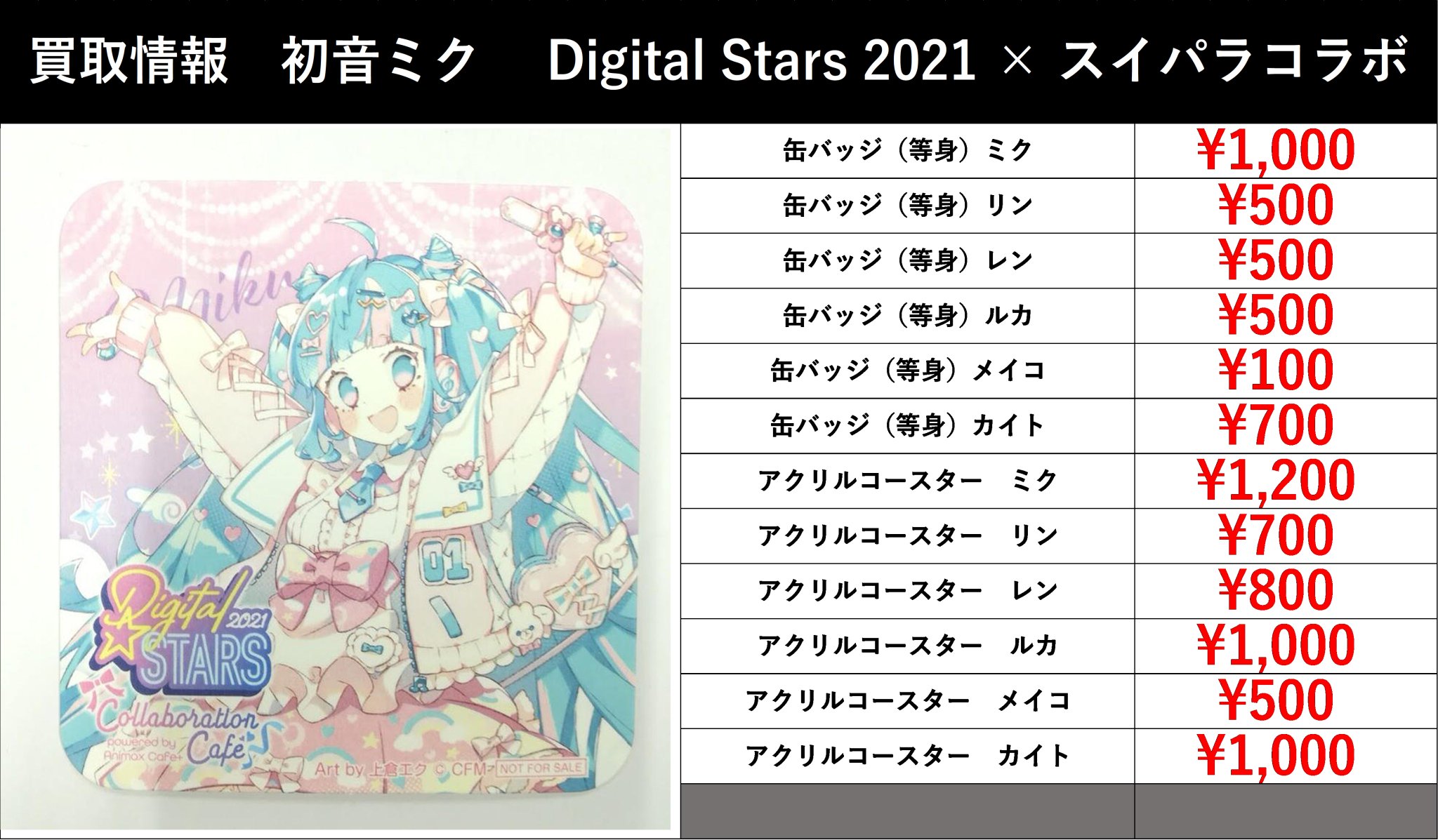 初音ミク Digital Stars アニメイトカフェ 缶バッジ なちる 初音ミク Digital Stars アニメイトカフェ 缶バッジ なちる 初音ミク