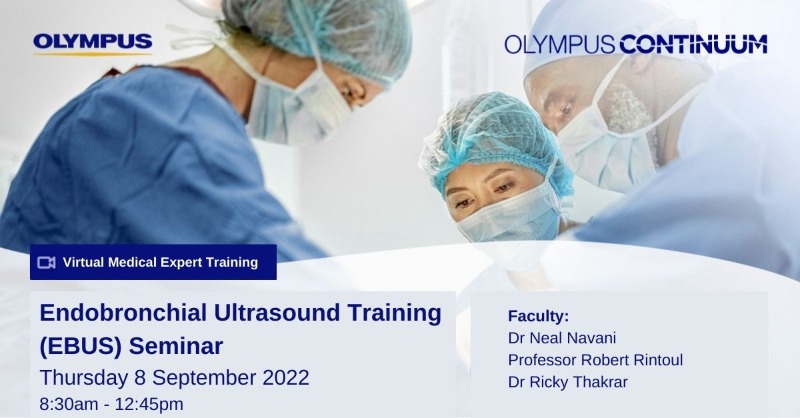 OlympusMedUKIE's tweet photo. 🟢 Registration Now Open 🟢
Endobronchial Ultrasound Training (EBUS) Seminar 🫁
Thursday 8th Sept 2022
8:30am - 12:45pm

Join  us online to enhance your current knowledge, understanding &amp; confidence with #EBUS

Free to Book: https://t.co/9ewWNQwuZU

#OlympusContinuum #MedEd