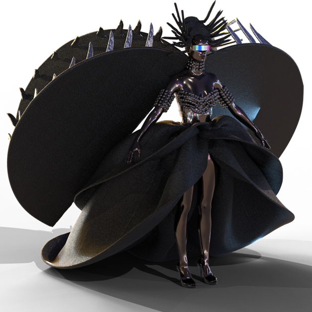 #digitalfashion time

One of over 100 surreal #metaverse #fashion pieces that will be available on #PHIBER as an #NFT so you can dress up appropriately in #web3. 

Have a lovely weekend!❤️