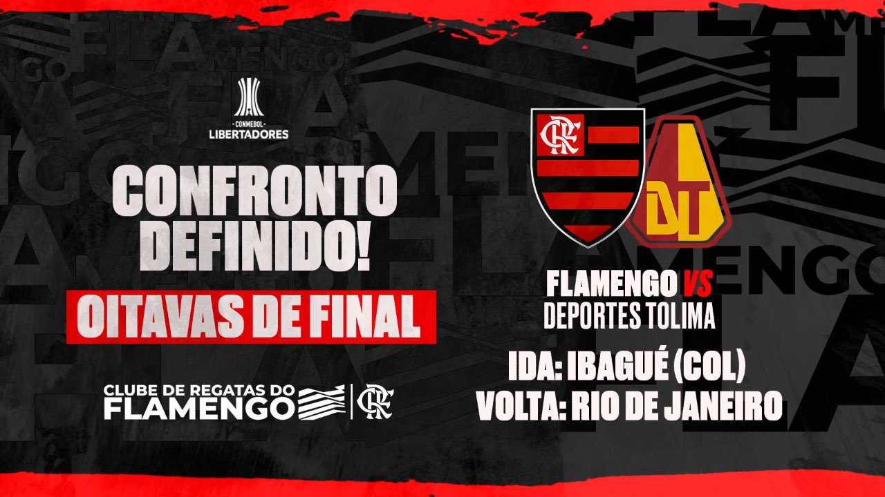 Flamengo x Tolima  CONMEBOL Libertadores - AO VIVO 