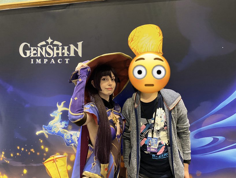 sixsixsixJJJ's tweet photo. 唔知咩事之下，我膽粗粗走左去影
#genshinimpact #genshinComicConUK https://t.co/RZZfL77U8I