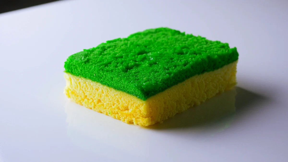 食器用スポンジが食べられる！？キクロンのスポンジのようなスポンジケーキがすごい。