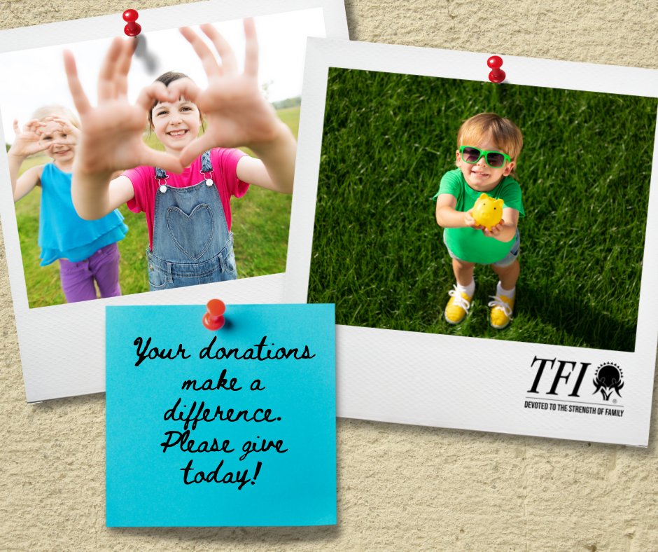TFIKidsfund's tweet photo. As a nonprofit, TFI relies on donations to help provide for the needs that children in foster care deserve.  You can help! Give today at https://t.co/bR0jOckFMG. https://t.co/21fC0yjOpe