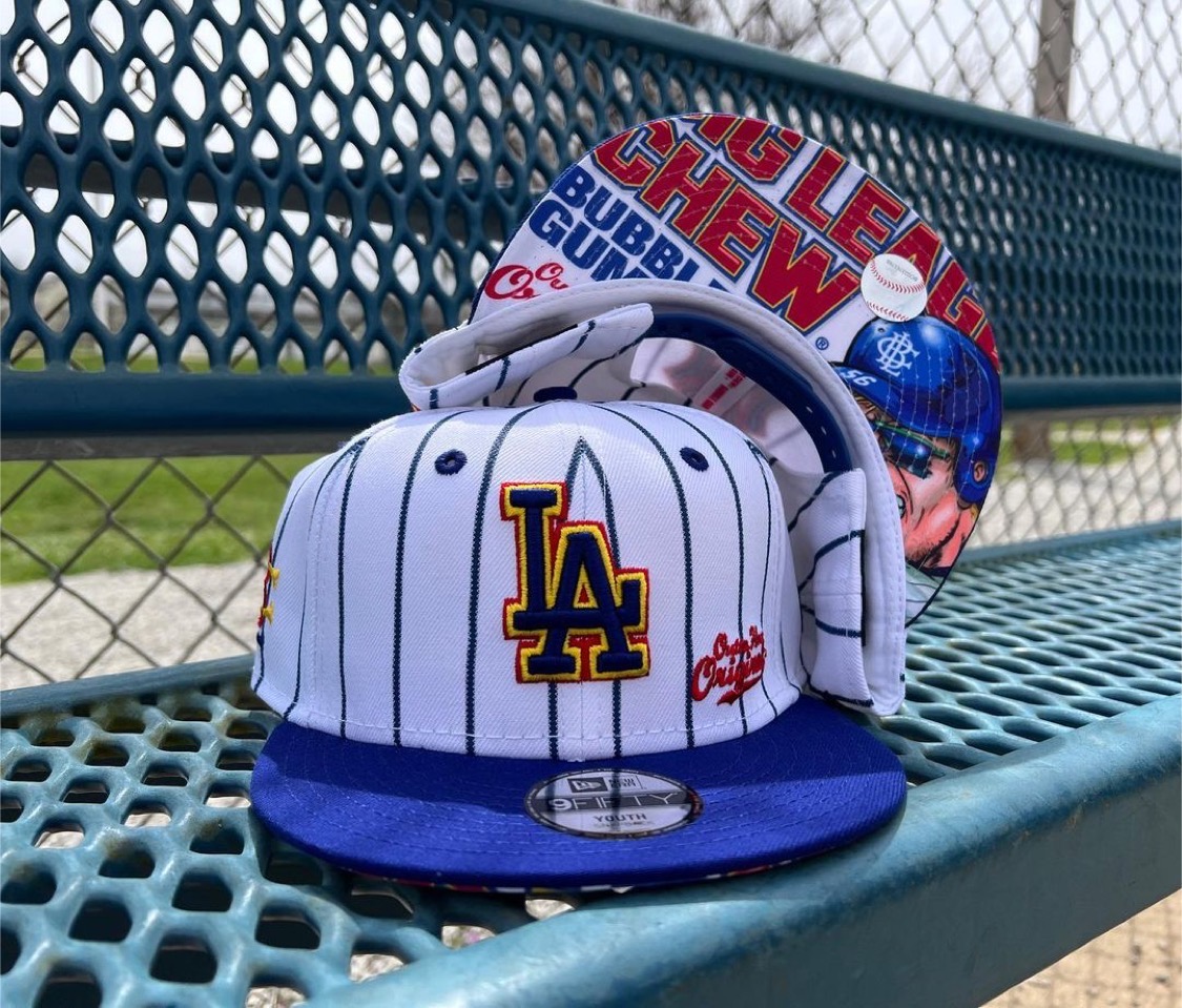 A dynamic duo. 🧢 ⚾ Introducing the MLB @bigleaguechewgum Collection from <a href="/lids/">Lids</a>. Popping up in stores now. 😉 Click the link in bio. bit.ly/2TuObp0