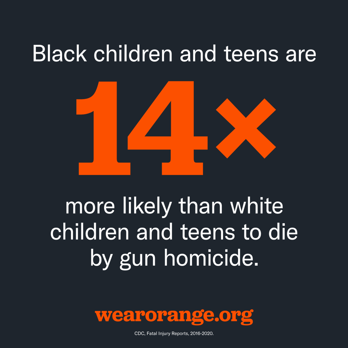 MomsDemand's tweet photo. While acts of mass gun violence command national attention, we can’t forget that gun violence robs children of their futures every day—particularly Black &amp; Latinx youth.

In one week—6/3—we will #WearOrange to call attention to this scourge on our youth. Why will you wear orange? https://t.co/LQywOGZ8mx