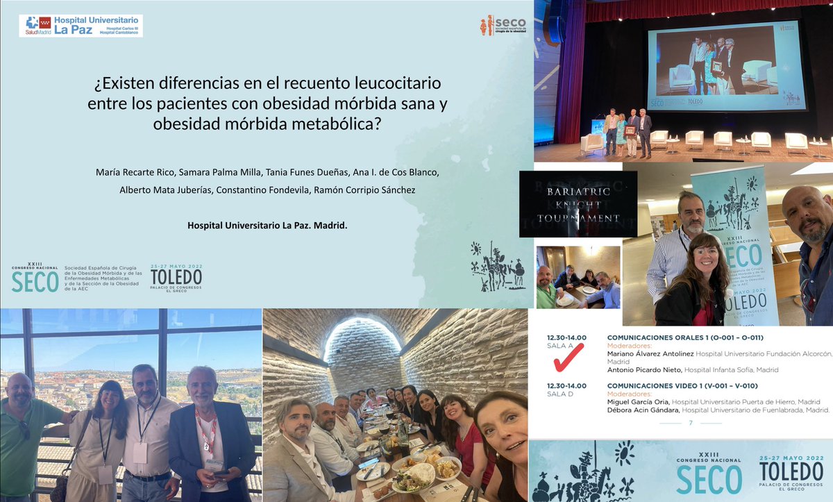 Ilusionante @SECO_2022 y muy satisfech@s, en buena compañía 🙌🏼 <a href="/ramon_corripio/">Ramon Corripio</a> 🤩 <a href="/MarianMayo/">Marian Mayo Ossorio</a> <a href="/MartiGelonch/">Laura Marti Gelonch</a> <a href="/MValeroS2/">M Valero S</a> @MargaVives3 <a href="/FatimaSabench/">Fatima Sabench</a> <a href="/FrutosMd/">MD Frutos</a> <a href="/JordiTarasco/">Jordi Tarascó, MD PhD</a> <a href="/Obesidadalmeria/">Obesidad Almería</a> SergioOrtiz <a href="/LopezUseros/">Antonio López Useros</a> <a href="/BalibreaJose/">Jose M. Balibrea MD, PhD, FACS</a> 🤩 <a href="/aec_obesidad/">AEC-SECO</a> <a href="/obesidadSECO/">Sociedad Española de Cirugía de la Obesidad</a> <a href="/HULPSurgery/">Cirugía General y Digestiva H.U. La Paz, Madrid</a> 🙌🏼