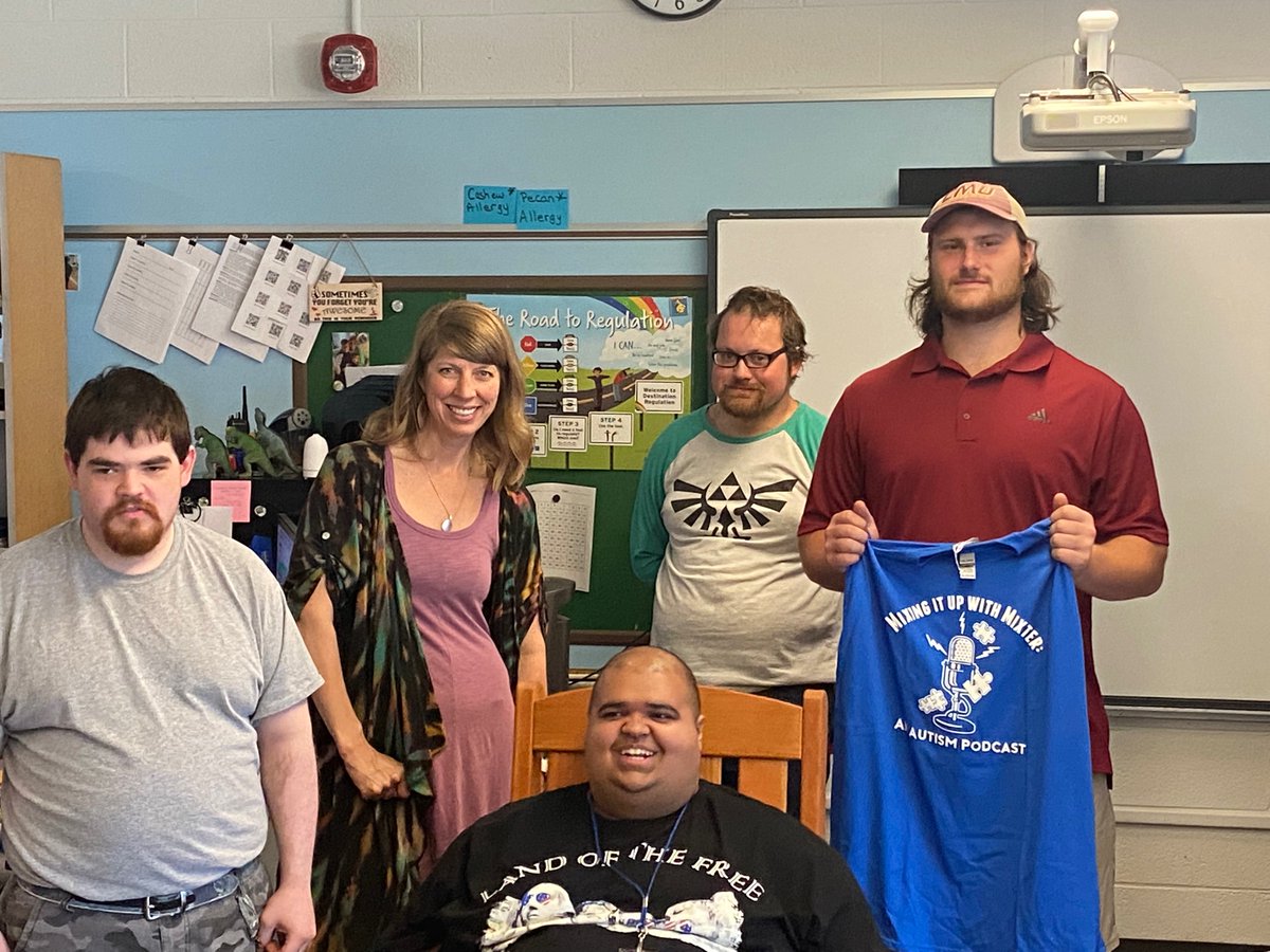 I got the opportunity to come into my brother’s school for adults with autism to join their podcast. I had so much fun chatting with them and participating in their podcast