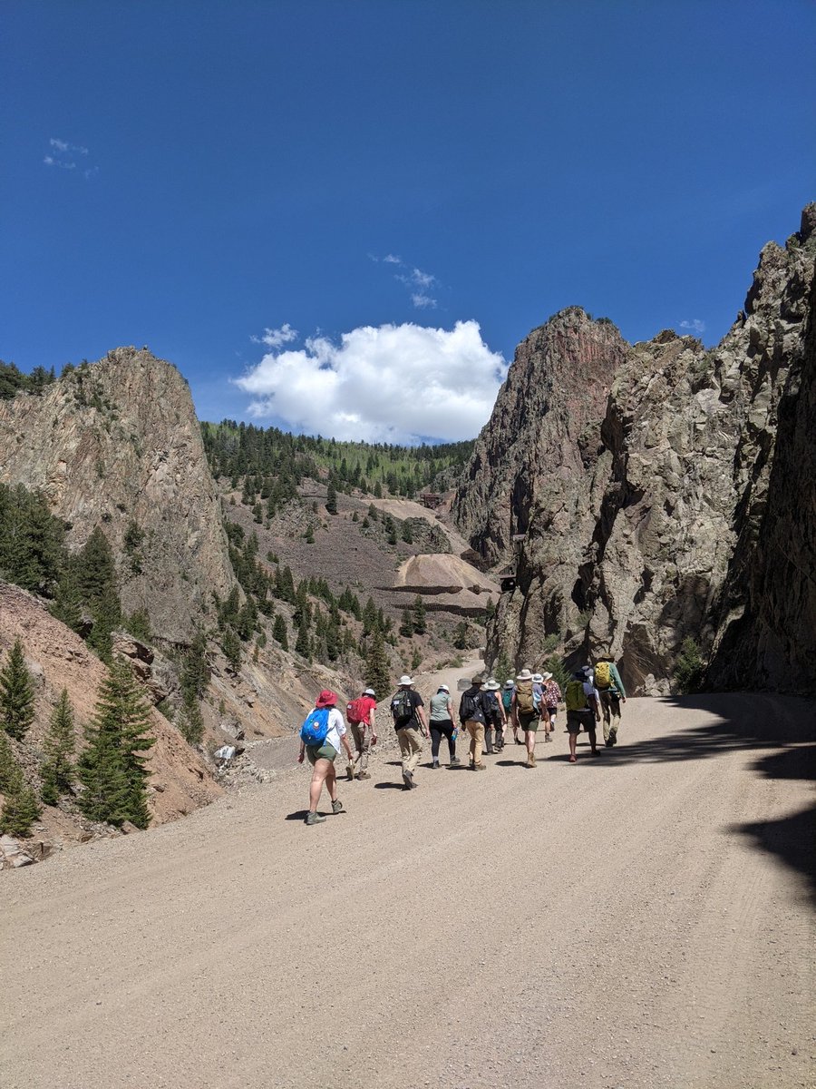The <a href="/UBGeology/">UB Dept. of Geology</a> field Camp 2022 is in full swing. Here's the crew walking through the edge of the Creede Caldera.