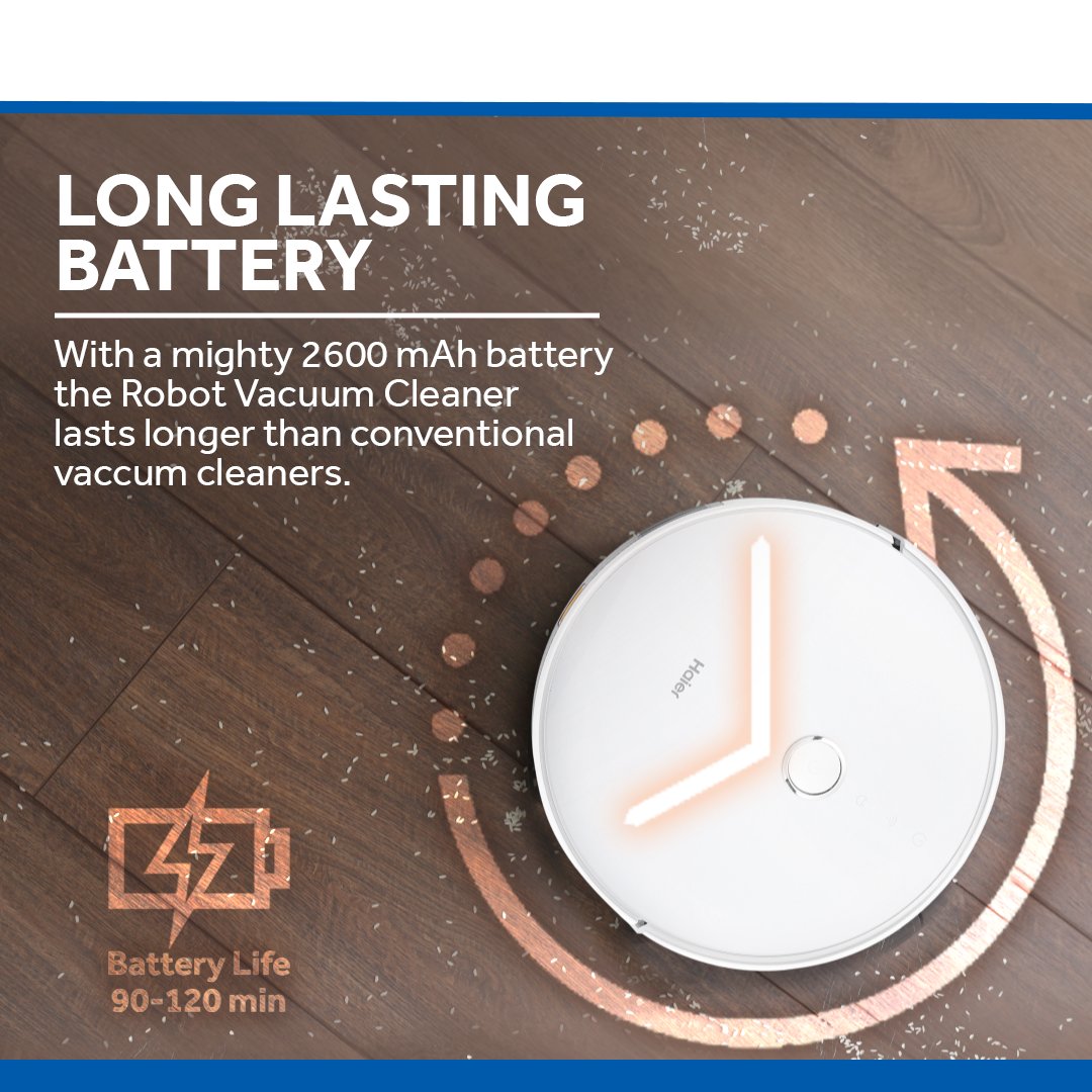 IndiaHaier's tweet photo. Don’t wake up to a messy Saturday morning after a fun Friday night, just bring home #HaierRobotVacuumCleaner. Control your #SmartVacuumCleaner from your phone &amp; leave the mess to the cleaning expert.

#VacuumCleaner #HaierSmartHome #SmartLiving #SmartAppliances #HaierIndia https://t.co/Wah8uOQt8q