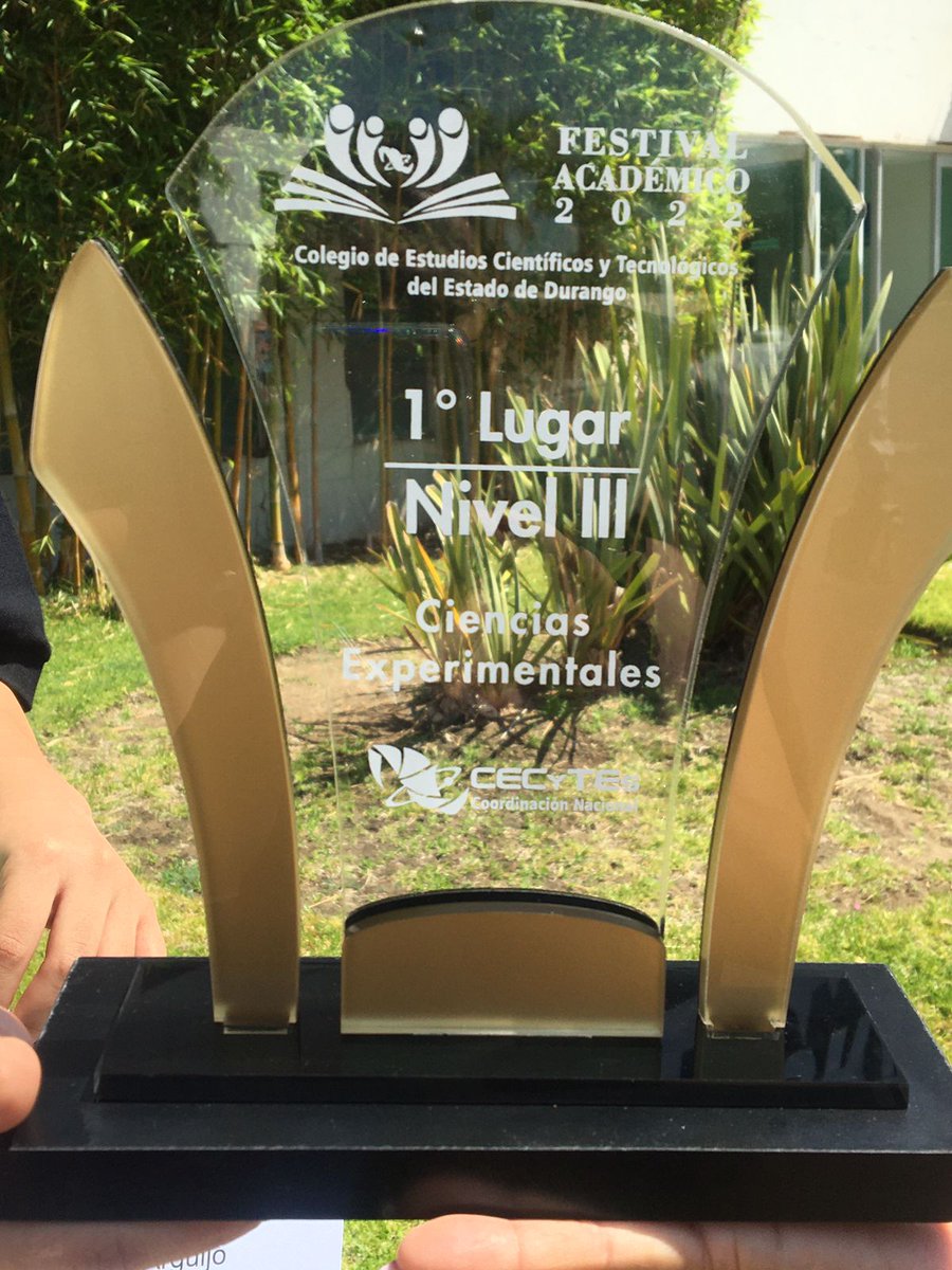 Gana Marina Guadalupe Chávez Arquijo, estudiante de Laguna del Rey, el Primer Lugar en el Festival Académico (Experimentales Nivel III) Durango 2022. ¡Estamos muy orgullosos de ti, Marina! ¡Felicitaciones! #SomosCECyTE #Coahuila #CalidadEducativa