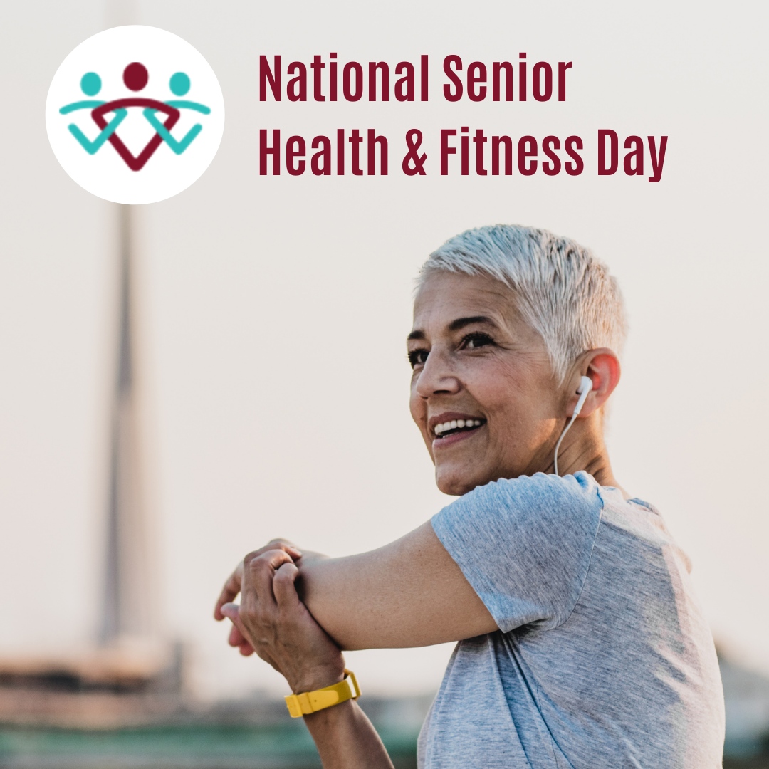 Today is National Senior Health & Fitness Day💚 Taking care of your health and staying fit is an important part of a balanced lifestyle at any age, but when you get older it can be more difficult.