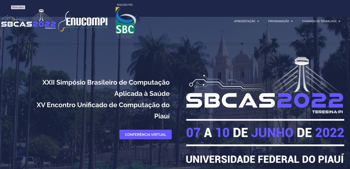 CSILab_UFOP's tweet photo. Alunos de mestrado e graduação do CSILab apresentarão quatro trabalhos na sessão técnica 7 do dia 09 de junho no SBCAS 2022 - Simpósio Brasileiro de Computação Aplicada à Saúde, evento da SBC que ocorrerá on-line. Veja link para a programação. https://t.co/kihiPejVEh https://t.co/yh6bt9yqsG