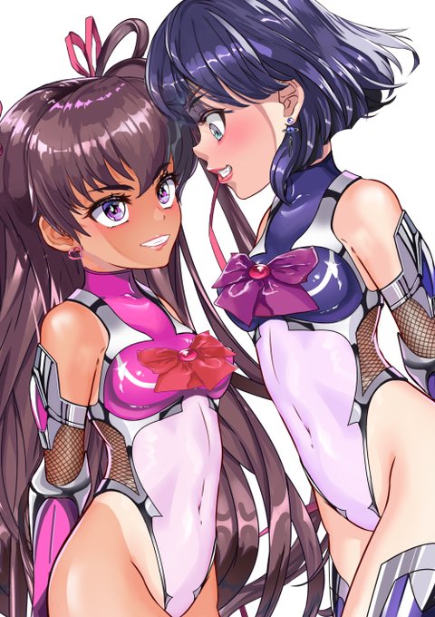 今晩は❤
二人はセーラー対●忍❣❣
大の仲良しなんだよ❤
それと有料ファンサイトにて
(第4話なかよし❤30枚)を投稿しましたぁっ❣❣
プロフィールにピクシブへのリンク張ってまぁ～す❤
#セーラー対魔忍 
#セーラーサターン 
#セーラーちびムーン 