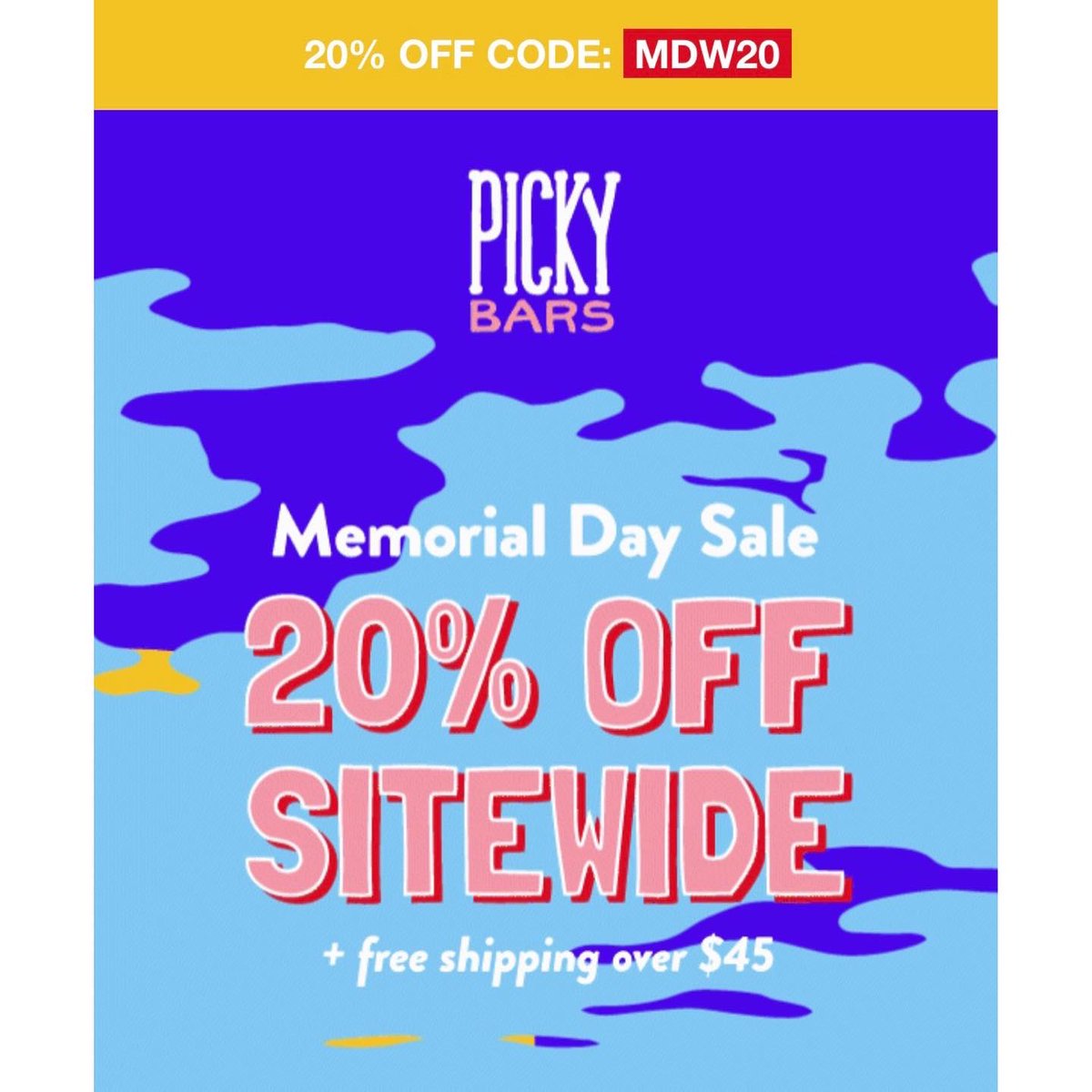It’s time for 20% off at pickybars.com during the Memorial Day sale! <a href="/pickybars/">Picky Bars</a> fuel my rides &amp; runs, I eat them after swims, I love the granola, oatmeal, pancakes…I’m hooked. If you are too &amp; want to save or if you’ve been curious to try them, now is a great time. 😋