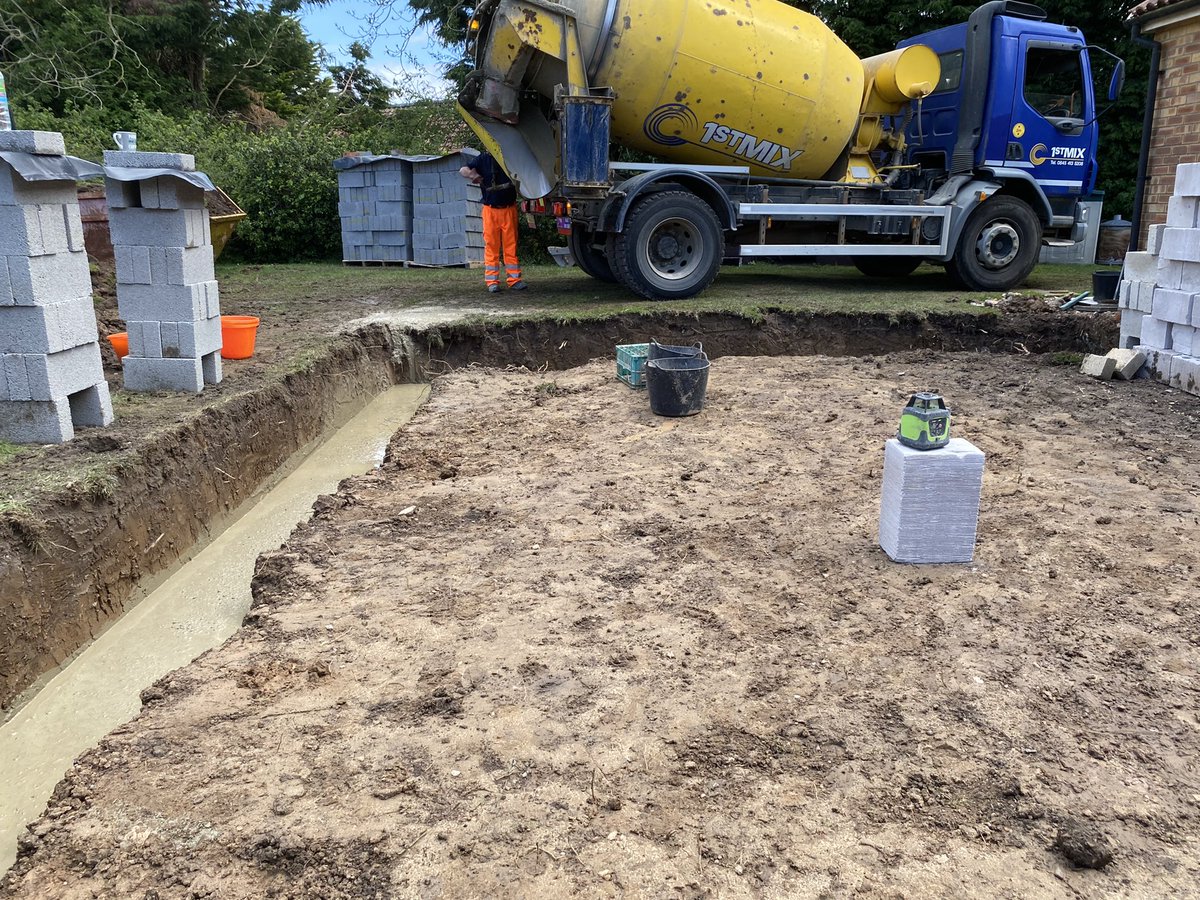 R_WBuilding's tweet image. An extension we completed today at Cumberworth, ready to be flat roofed, timber clad and landscaped to suit floor levels. ✅🧱🔨 #lincolnshirebuilders