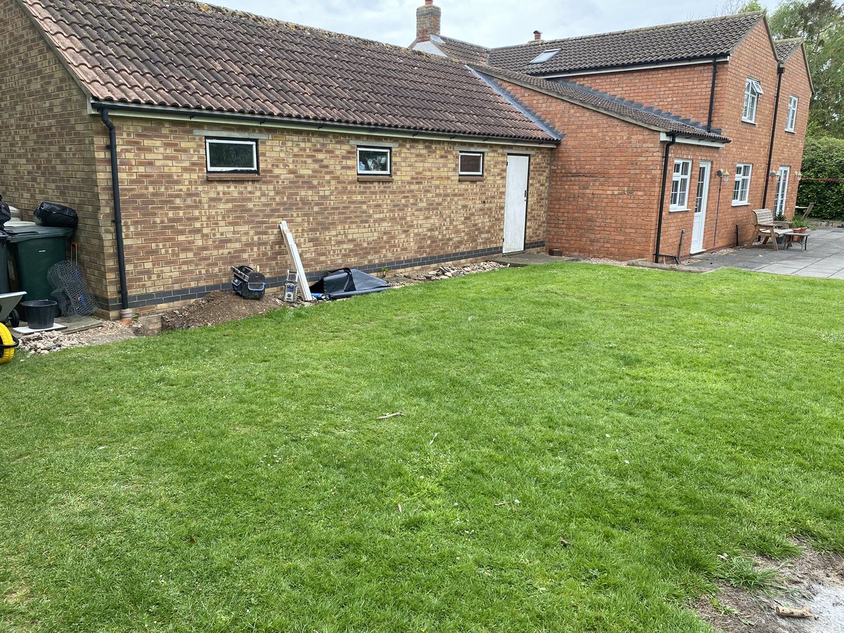 R_WBuilding's tweet image. An extension we completed today at Cumberworth, ready to be flat roofed, timber clad and landscaped to suit floor levels. ✅🧱🔨 #lincolnshirebuilders
