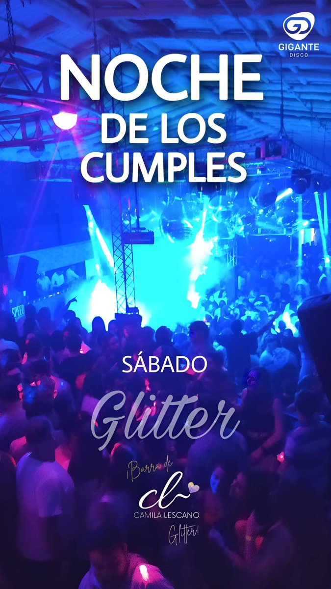 Le ponemos brillo a la noche del sábado ✨
#NocheDeLosCumplees
Cumpleañero + 2 amigos ingresan gratis y se llevan el brindis de regalo 🥂