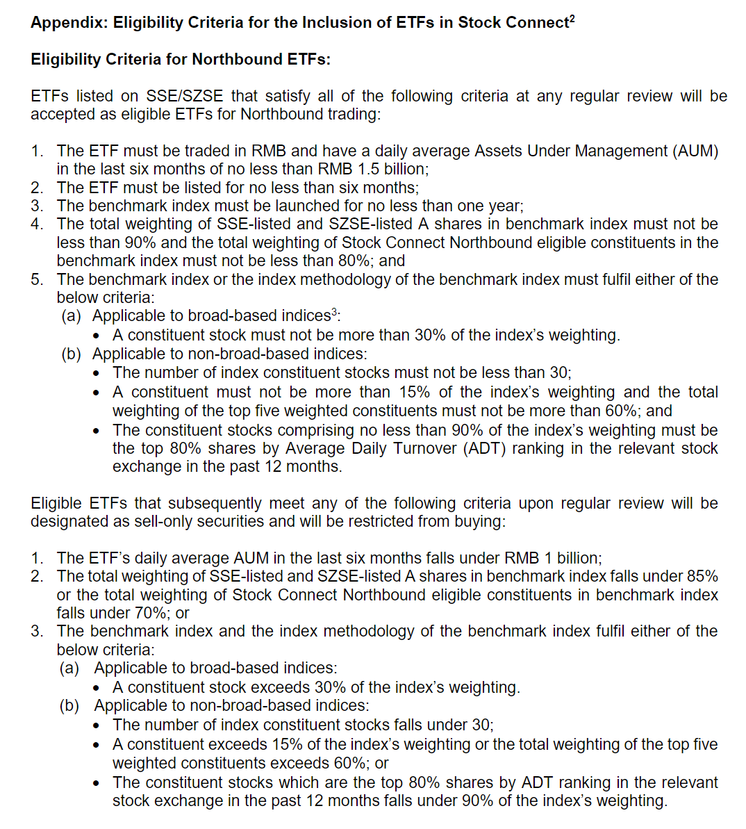 HKEX: Eligibility Criteria for the Inclusion of ETFs in Stock Connect.
#HongKong #China #ETFs
hkex.com.hk/News/News-Rele…