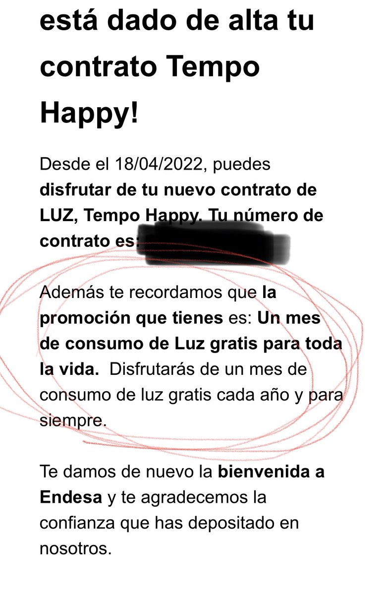 Martin__Glez's tweet photo. Una vez más @Endesa @EndesaClientes me engaña. Sí, me miente en mi cara con sus trucos de trileros más principiantes.. os cuento: el 18/4 doy de alta un contrato donde me indican que contratando la estafa ENDESA X el primer mes sale GRATIS: tengo correo que adjunto https://t.co/U0dtiZnoZZ