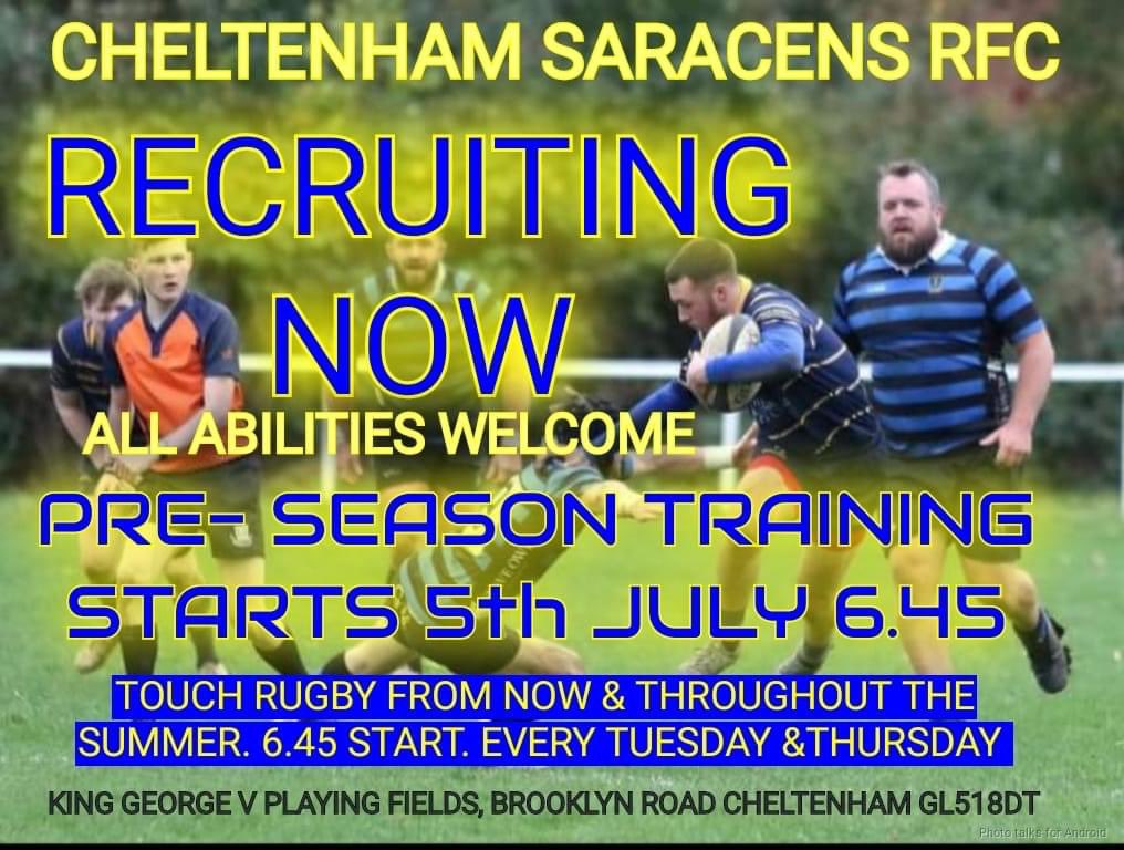 Cheltenham Saracens RFC (@cheltsarriesrfc) on Twitter photo 