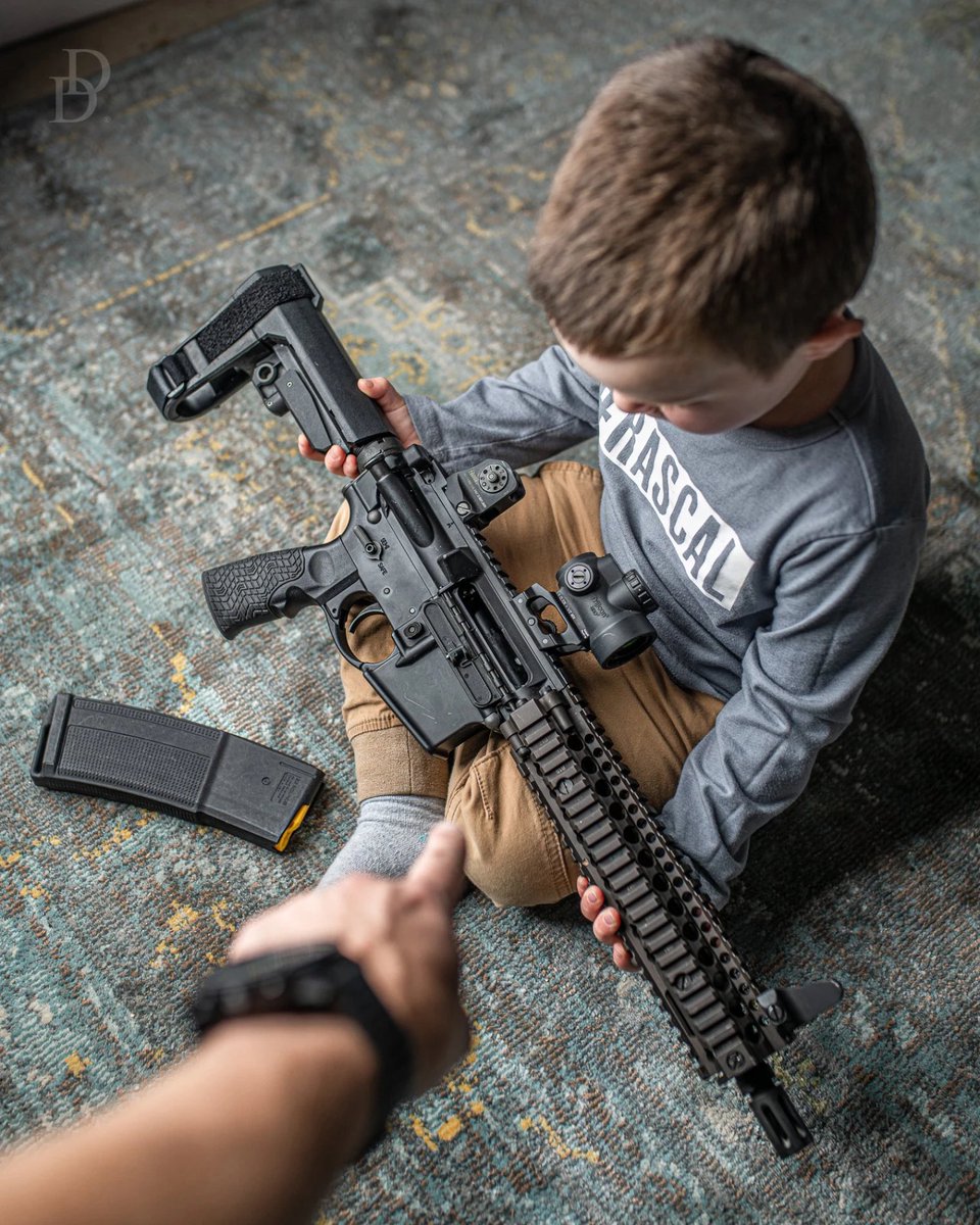 Can you imagine a beer or tobacco company using a toddler to sell, promote, justify the selling of its products the way gun maker Daniel Defense did with this ad? 

And yet this ad was barely noticed or condemned until an 18 year old bought a similar rifle and shot up a school.