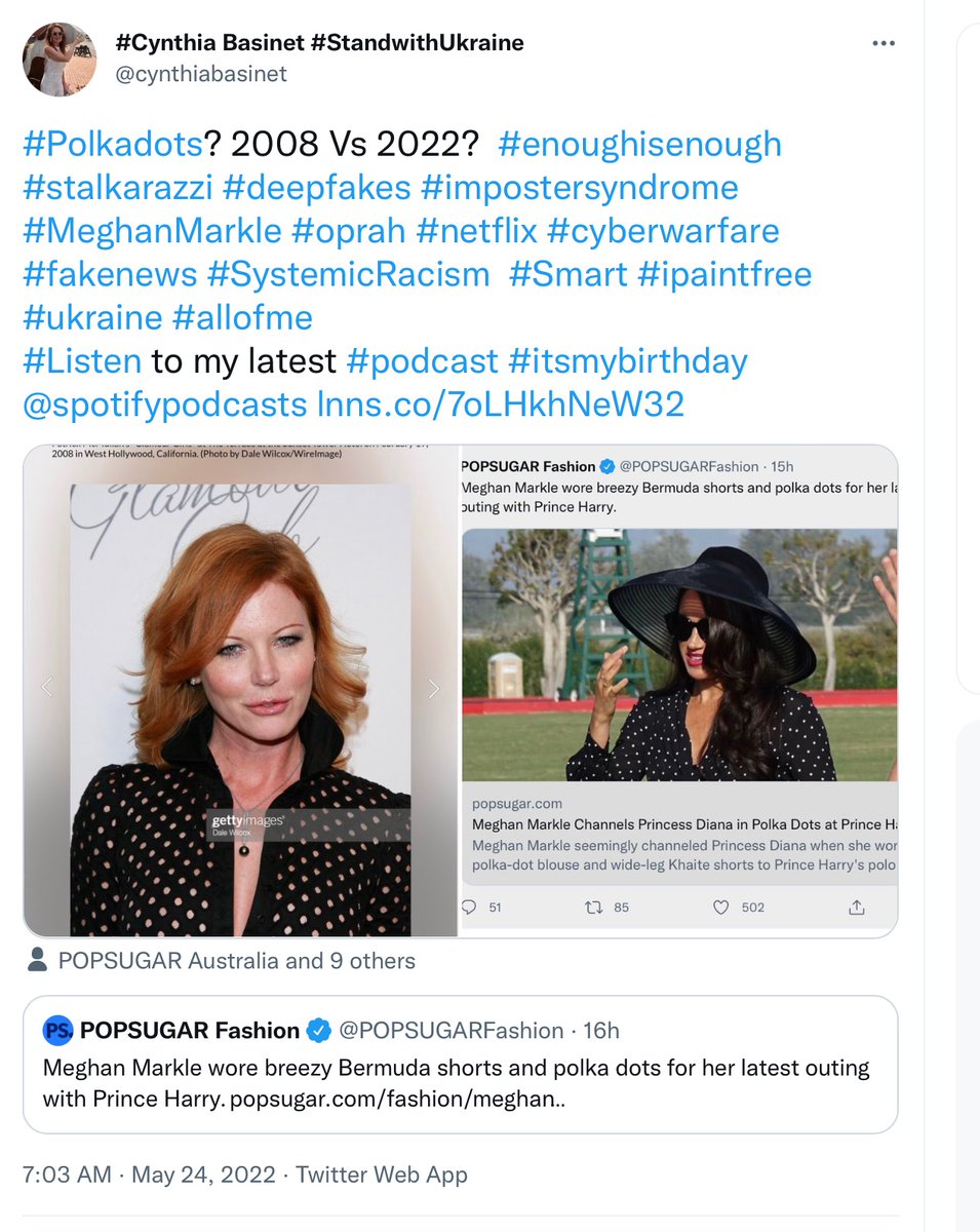 cynthiabasinet's tweet photo. Quick ride the backs of the dead, #MeghanMarkle ! “#Just” like my daughter in law, #riptracey 
#EnoughIsEnough #impostersyndrome #MeghanMarkleisaLiar #fakenews  #meghanmarkleisanarcissist #TexasSchoolMassacre 
#watch #ipaintfree @unwebtv @theroyaleditor 
https://t.co/U2hBqD3YxH https://t.co/zZoM5Lnfkz