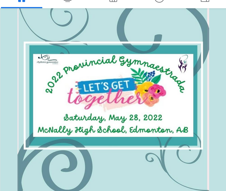 rhythmicgymab's tweet photo. We're excited to be celebrating our first in-person ALBERTA PROVINCIAL GYMNAESTRADA in 2 years!
Gymnastics-for-all ages, stages!
#Activeforlife #rhythmics #ilovegymnastics #yegsport #SoALLKidsCanPlay #truesport https://t.co/KuKVp5seUh