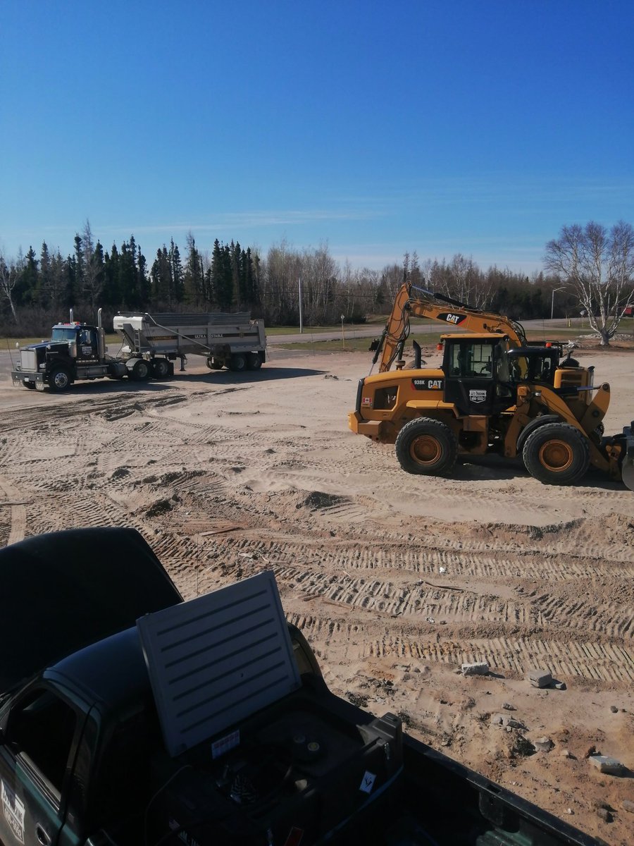 Sure is a beautiful day on the job site. #labrador #Bigland #HappyValleyGooseBay #Leafsforever