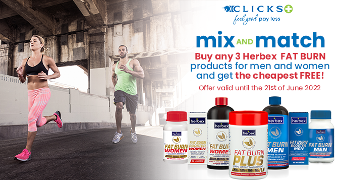 HerbexHealth's tweet photo. Herbex #FatBurn products now on promotion at @Clicks_SA!
Get yours and start your weight loss journey, today!
#Herbex #LoveYourBody #save https://t.co/CTaiReFwEl